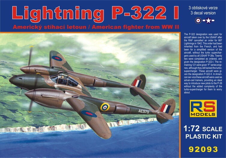 RS models 92093 P-322 Lightning